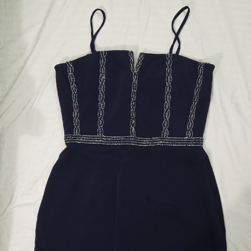 B'ZAR, Chic Navy Women's Maxi Dress